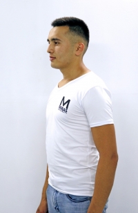 T-shirt V-neck - White
