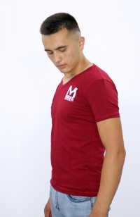 T-shirt V-neck - Red